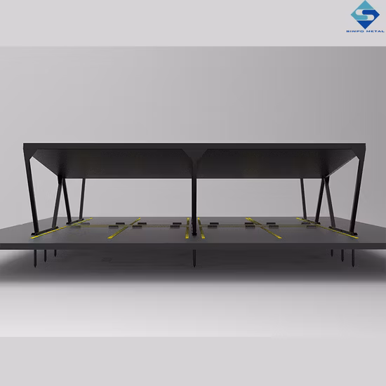 Estrutura de montagem solar de alumínio para garagem