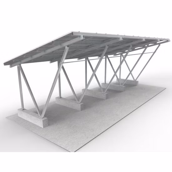 Venda quente Carport Solar PV Solar Único Carport Sistema de montagem solar para carport