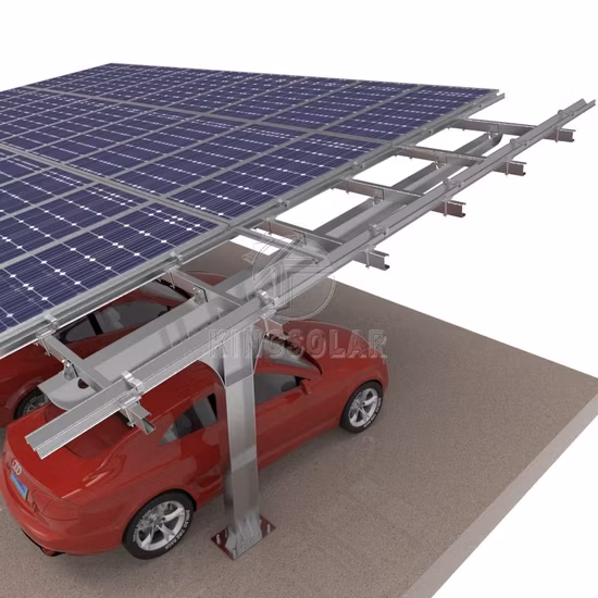 Estrutura solar de grande resistência do Carport do sistema solar dos suportes de montagem do picovolt da estrutura do parque de estacionamento solar