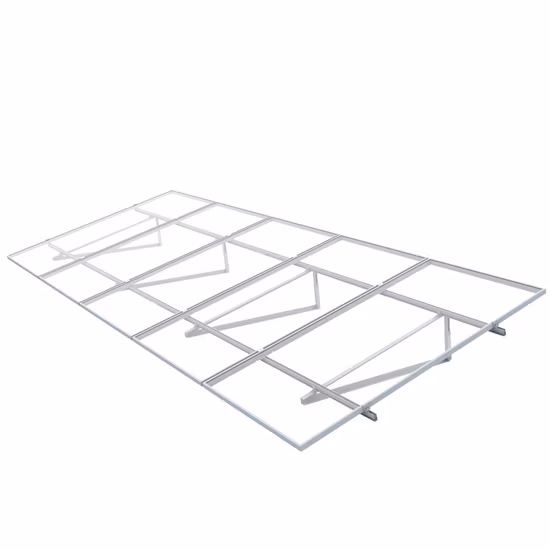 Melhor design de painel solar para montagem em telhado plano Sistema de montagem em rack de telhado plano solar