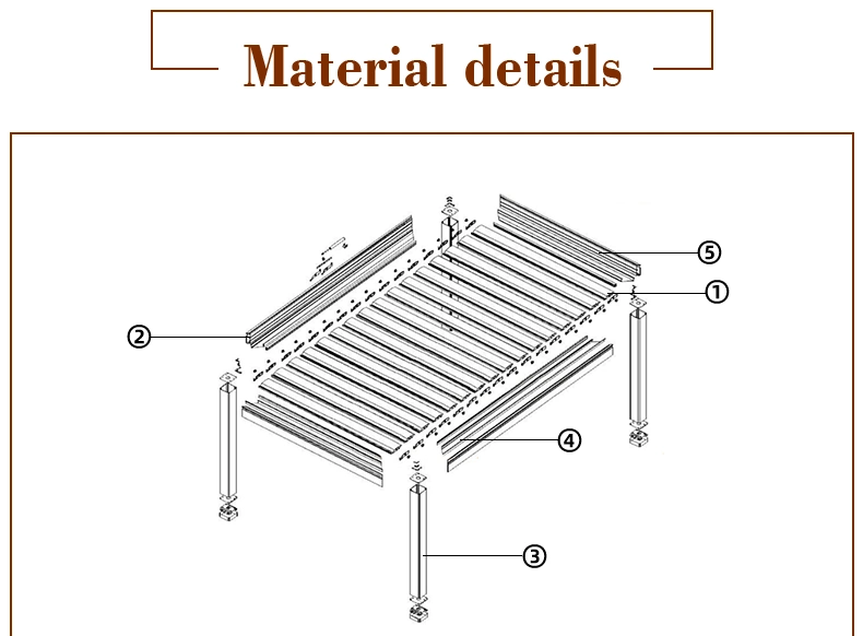 Bioclimatique Louvre Roof Patio Cover Gazebo Garden Outdoor Aluminium Solar Pergola