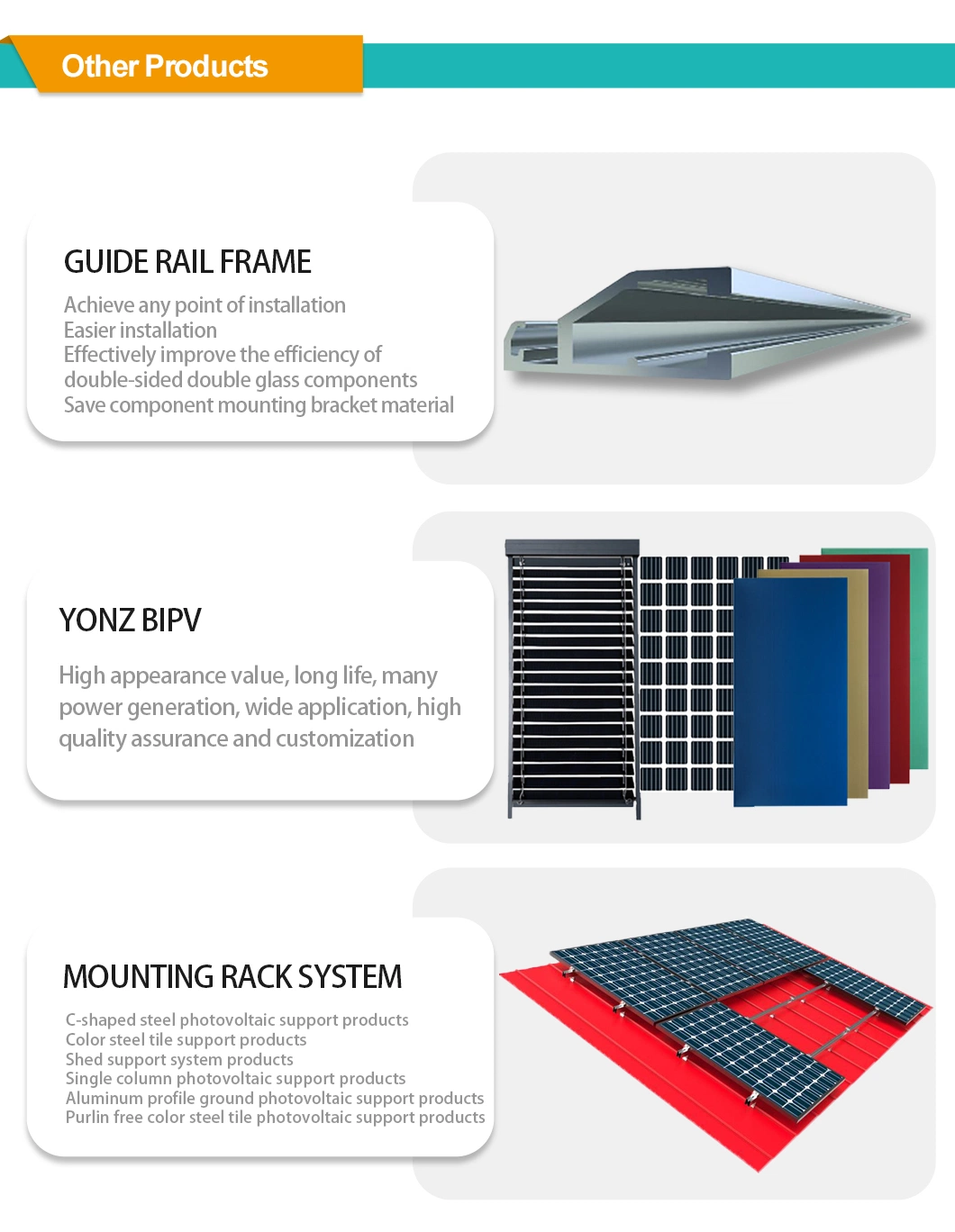 Aluminum Extrusion Profile Solar Panel Frame for PV Module with Excellent Quality