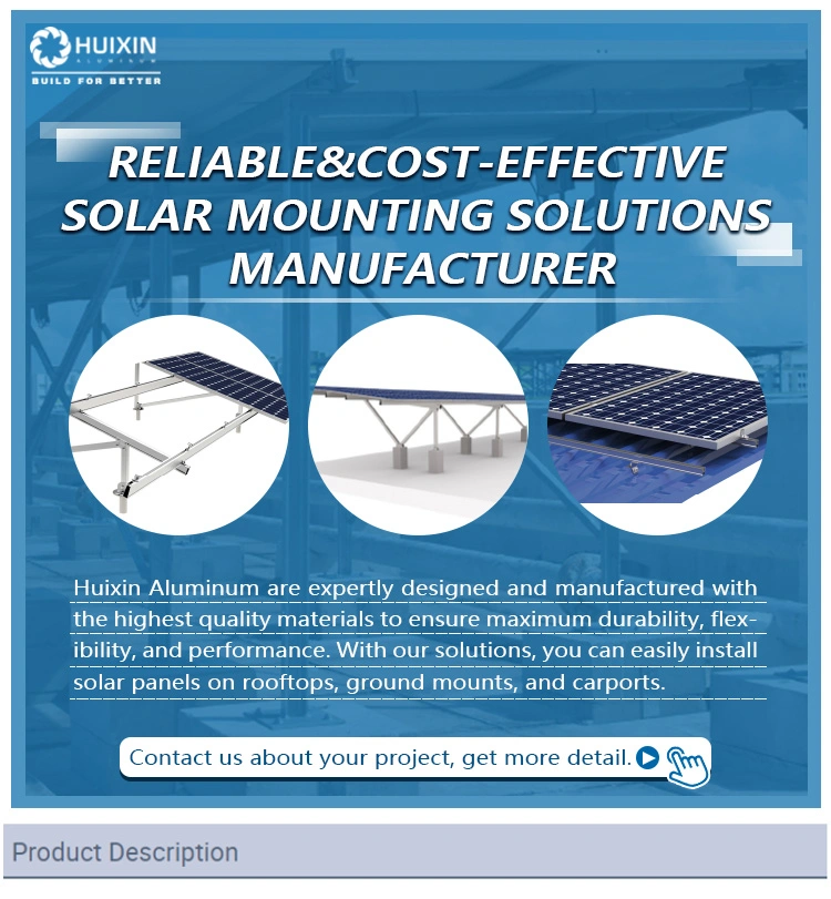 Best Quality Solar Rail Bracket Solar Panel Roof Mounting Rails Solar Panel Aluminium Frame