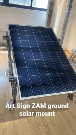 Estrutura de rack de montagem fotovoltaica Zn Al Mg quadro revestido suporte de montagem de painel solar plano para telhado à terra